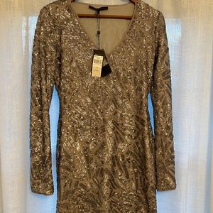 Silver sequin BCBG dress